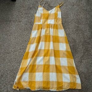 Midi checkered dress